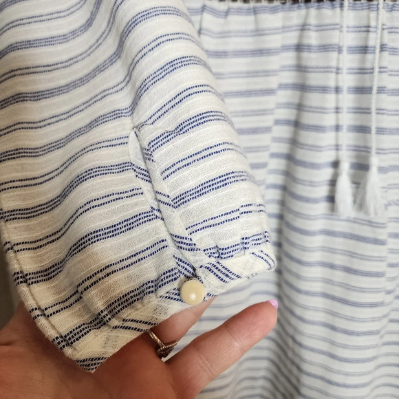 NWT J. Crew Embroidered Stripe Tunic. Women's size XXS - Picture 6 of 13